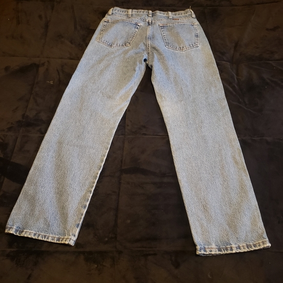 Mens Rustler Blue Jeans 33x32 100% Cotton - Picture 2 of 11